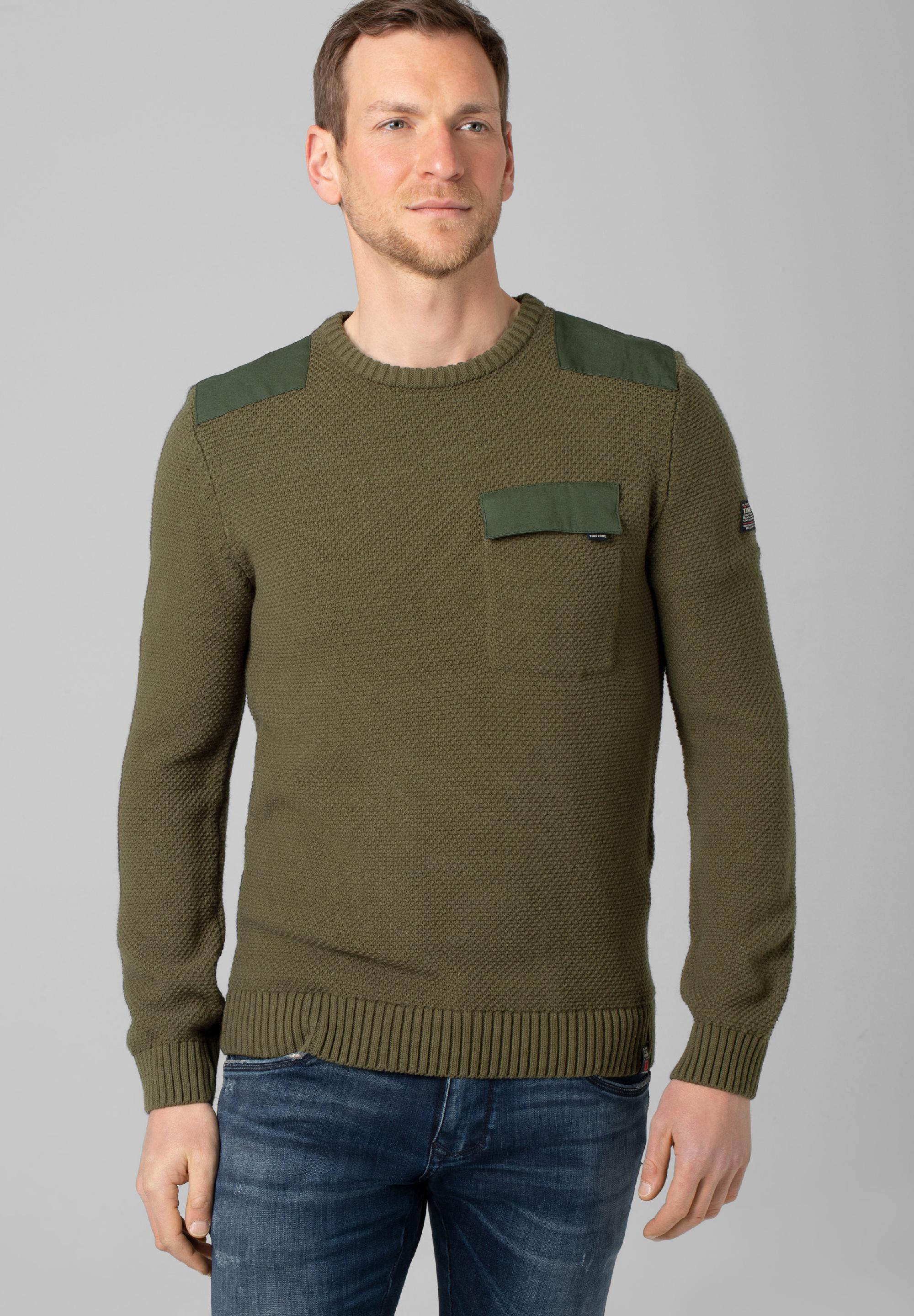 Fabricmix Crewneck Sweater