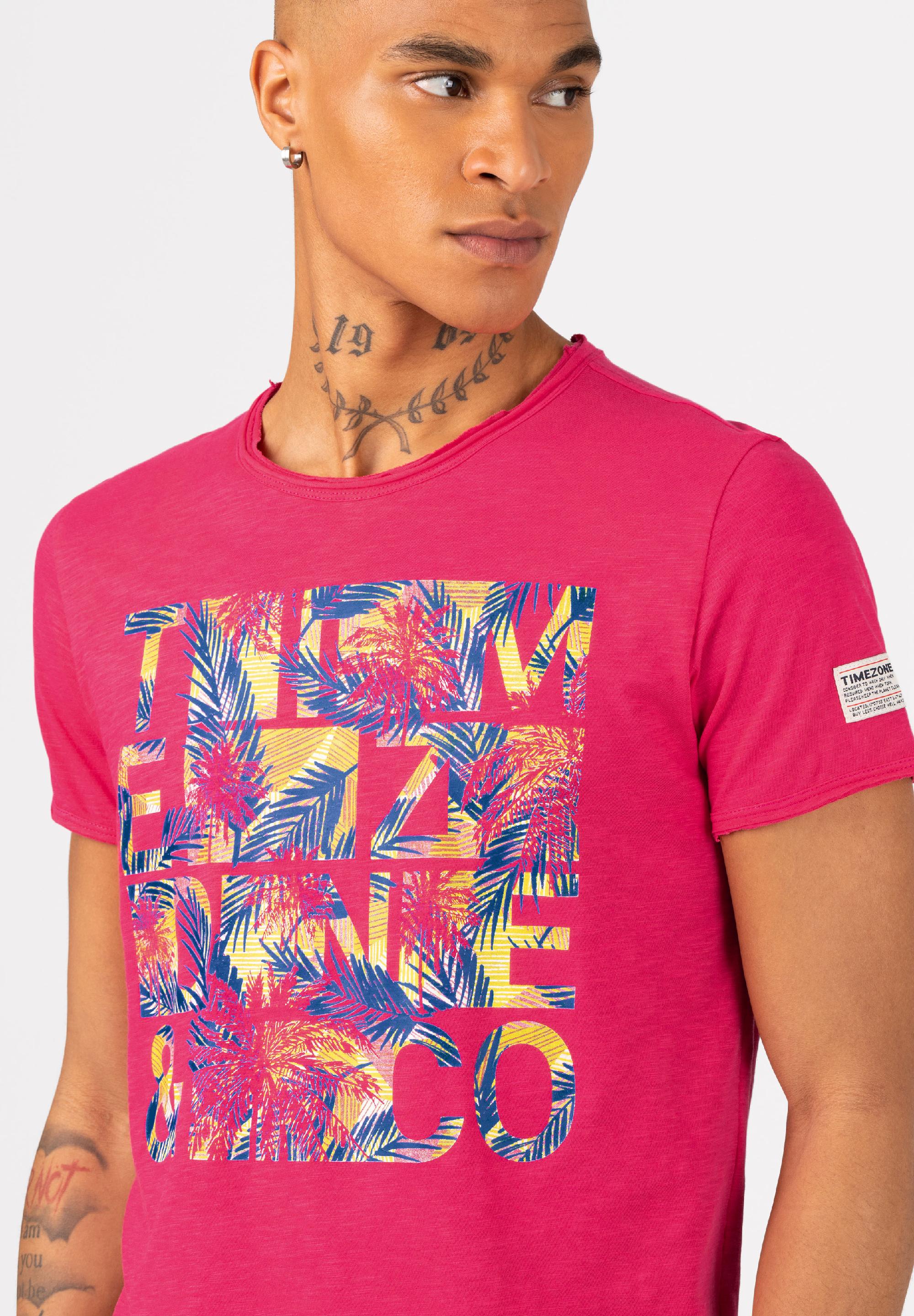 Palm Check T-Shirt print